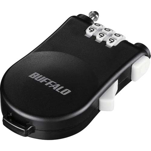 BUFFALO ワイヤー巻き取り式ダイヤルロック BSL10