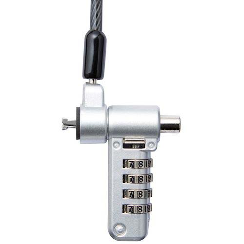 ELECOM セキュリティワイヤーロック ダイヤルシリンダー錠 マルチ用 ESL-404