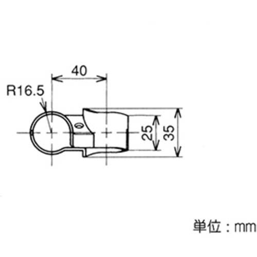yazaki イレクター Φ28 メタルジョイント HJ-6 ブラック 4個入 HJ-6-S4-BL