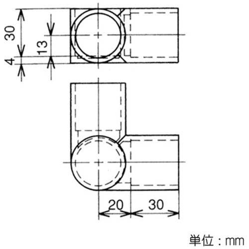 yazaki イレクター Φ28 プラスチックジョイント J-119A アイボリー J-119A-S-IVO
