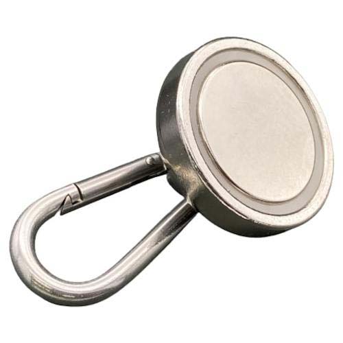 ラクテム 強力マグネット カラビナフック型 Φ36 ゴム付 MHMK36