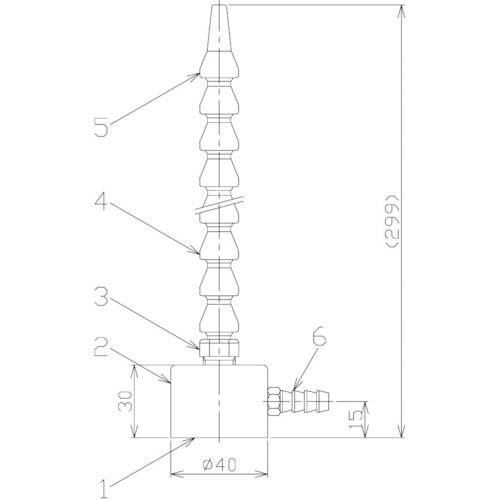 NIKKI マグネットスタンド式クーラントノズル NM-C1-A