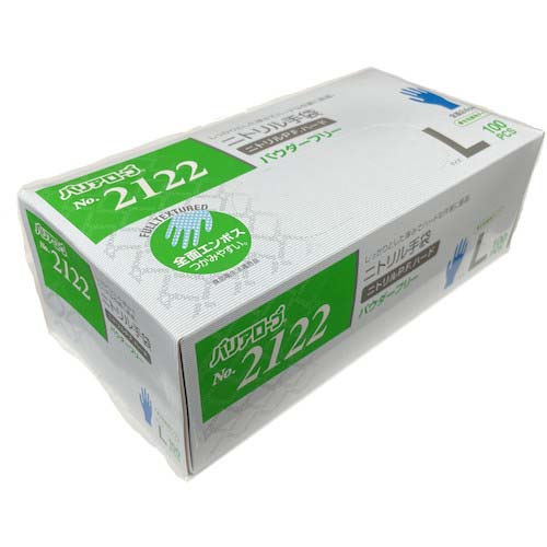 バリアローブ ニトリルPFハードパウダーフリーL(100枚入) NO.2122L