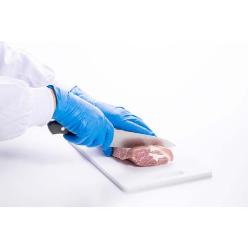 バリアローブ ニトリルグローブIGAブルー パウダーフリー L NO.2192L