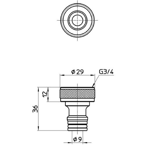 SANEI 金属製ネジニップル PL60-21-20