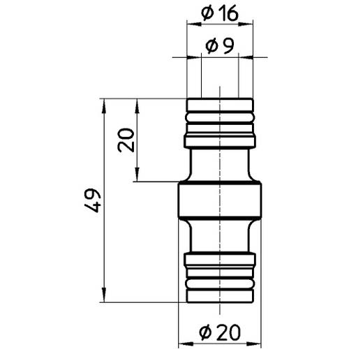 SANEI 金属製ニップル PL60-31