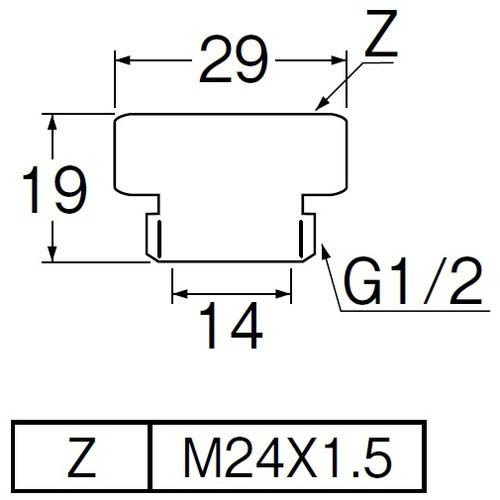 SANEI シャワーアダプター PT25-11