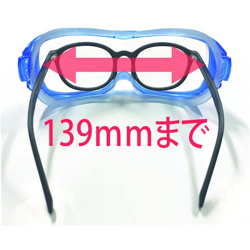 リケン 防曇ゴグル(めがね型・男女兼用) RC-01B G VF-P