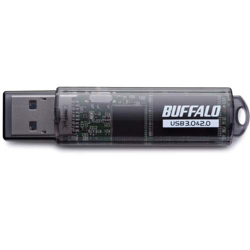 BUFFALO USB3.0対応 USBメモリー スタンダードモデル 32GB ブラック RUF3-C32GA-BK