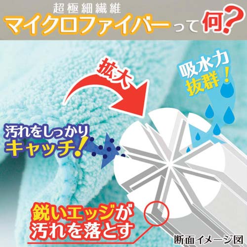 LEC 激落ちくんマイクロファイバーぞうきん3枚入り S00596
