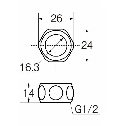SANEI 巻ベンリーカンナット(T13用) T131-13