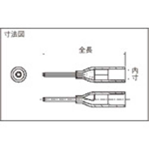 ニチフ 絶縁被覆付圧着端子(TC形) 棒形 センターピンタイプ シングルタイプ(100PCS) TGV TC-1.25-11T-RCL