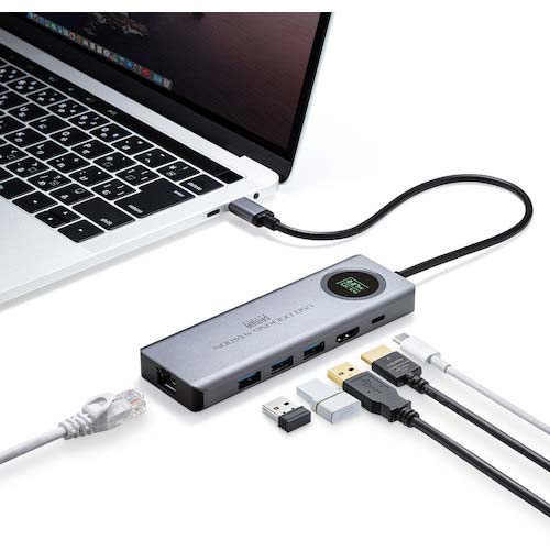 SANWA USB3.2Gen2対応Type-Cドッキングステーション USB-DKM1の