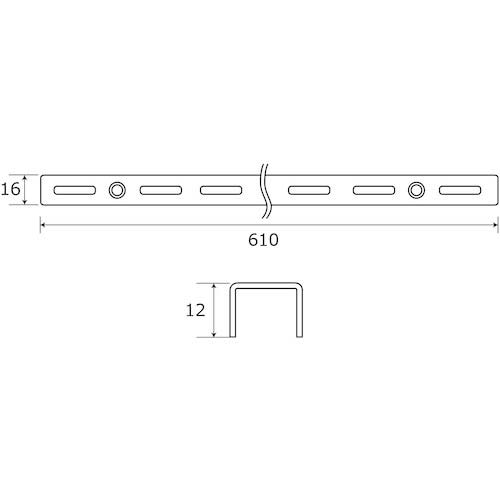WAKI ピラシェル棚柱 WPS014 シチュウ600 シロ