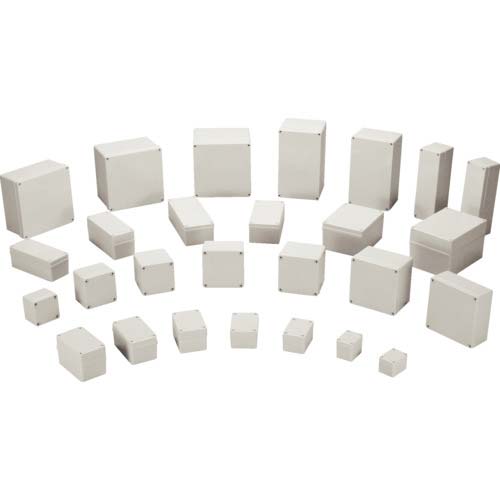 タカチ 防水・防塵ボックス ホワイトグレー 101.5×101.5×100 BCAS101010G