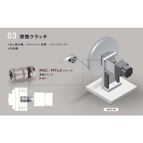 マイティ トルクリミッタ 摩擦クラッチ MSCシリーズ 2ーA-CLタイプ 内径2mm MSC-2-A-2AD-CL