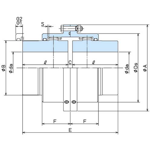 九州ハセック ギヤカップリング 両並形 NSSシリーズ NSS-125