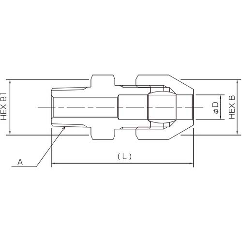 Fujikin 黄銅製リングジョイント継手_4.9MPa_RH RH-6C-R