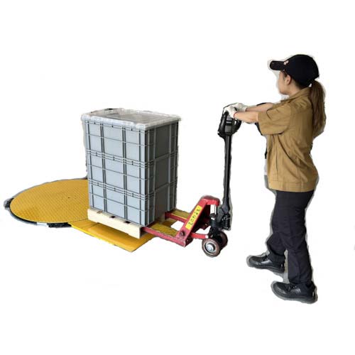 シグマー 低床タイプストレッチフィルム包装機 ぺらんぺRUN 最大荷重1000Kg ターンテーブル径1200mm SSP-LOW-10120