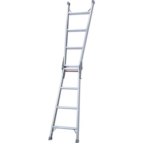 ハセガワ アルミはしご兼用脚立 標準タイプ ワンタッチバー RDー12(10928) RD-12C