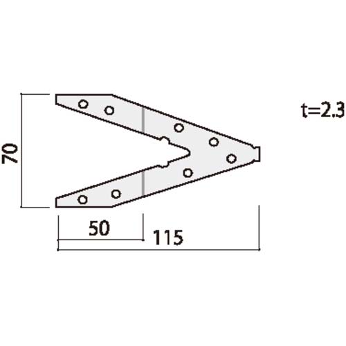 DAIDOHANT Zマーク 山形プレート VP 100入 00037973