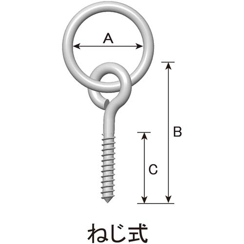 DAIDOHANT ユニクロ リングフック ねじ式 10102107