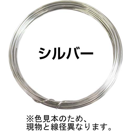DAIDOHANT アルミ線 シルバー 「太さ」#12(2.5mm)×「長さ」10m 10155945