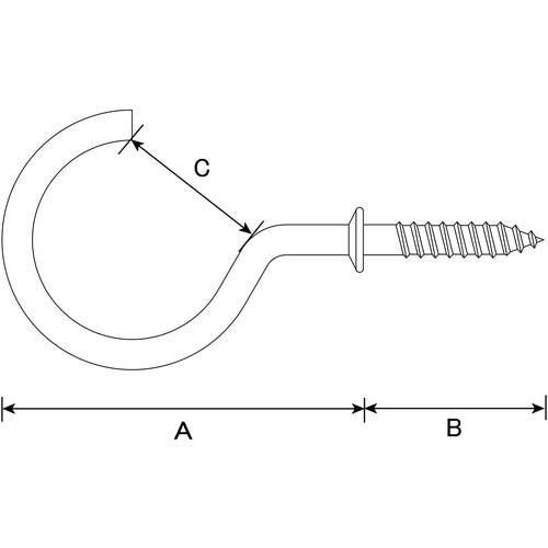 DAIDOHANT 真鍮 洋灯吊(ヨート) 20「約30本入」 (A)20×(B)11×(C)8.5mm 10173372