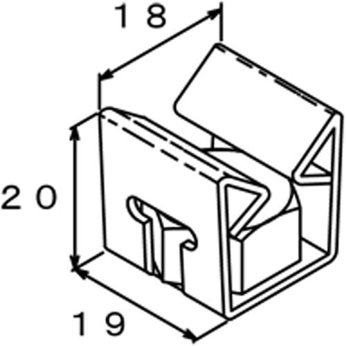 DAIDOHANT デッキタッチ SE デッキメイト S型 19-22JANバラ(W)19×(H)20×(D)18mm 10177334