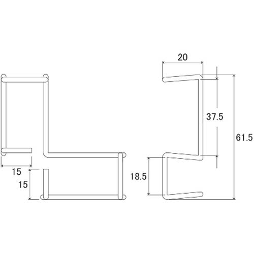 DAIDOHANT 1×4材・2×4材のビス留め補助治具【クミたん】2個入 10179351