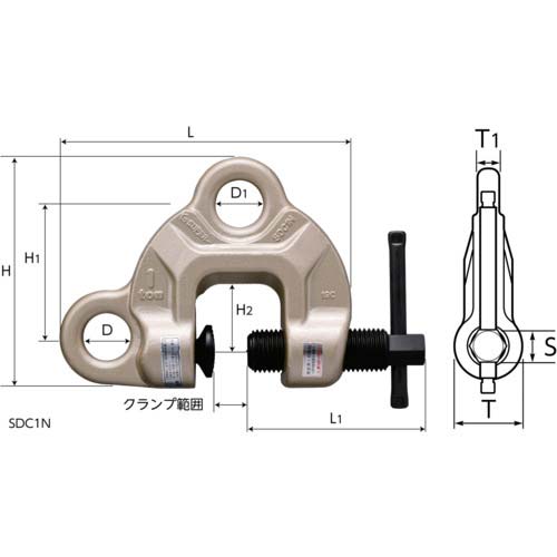 スーパー ねじ式クランプ スクリューカムクランプ(ダブル・アイ型 