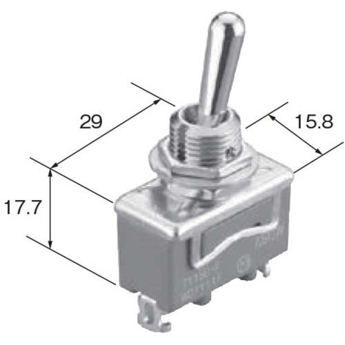 Panasonic スナップスイッチ トグルスイッチ ボウスイタイプTP115A―SF カドミフリ-ヒン WD102180F