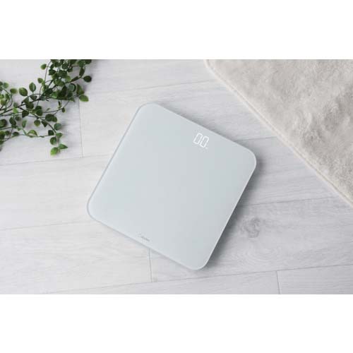 dretec 体重計 ボディスケール「グラッセ」 ホワイト BS-185WT