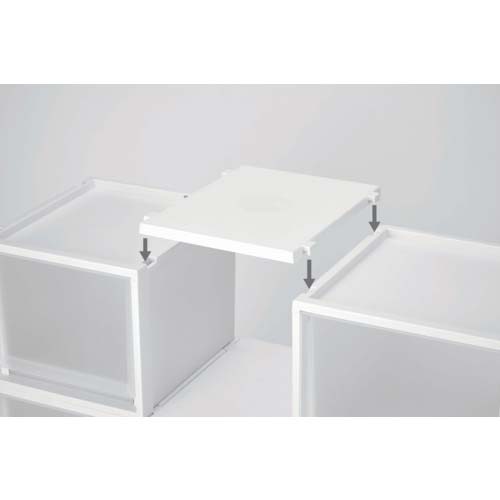 TENMA フィッツケース マルチ 40-40S ホワイトクリア 110015673