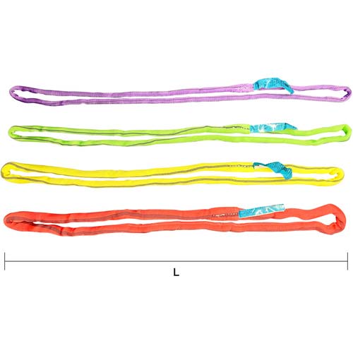 DAIDOHANT ラウンドスリング(コブラ) (長さ)1.0メートル 5トン用 (赤) 【2本入】 10195732