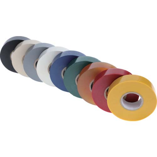 3M Temflex(テムフレックス) ビニールテープ 180 ブラック 19mm x 20m 10巻入り BLA 20 10P