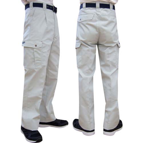 TEAGLES 綿混カーゴパンツ シルバーグレー 88cm 7661SG88