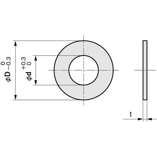 IWATA シムリングCUZN (1枚入)T0.3 BRB035045030