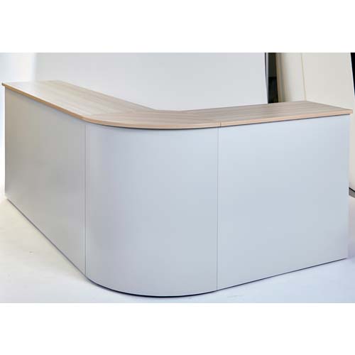 TRUSCO CVAカウンター 外コーナーハイカウンター(天板カラー:ナチュラル(木目調)) CVA-90HR-NA