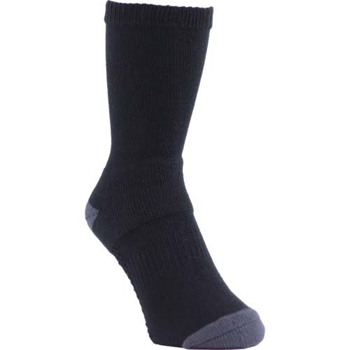 ユタカメイク 靴下 ASHITOMO WORKING SOCKS 長靴専用 先丸クルー ブラック 1足組 S(23ー25cm) SWNC178S