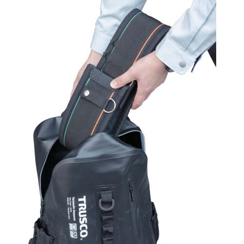 TRUSCO 三つ折りサポーターベルト Mサイズ 750mm TMSB-M750-BK