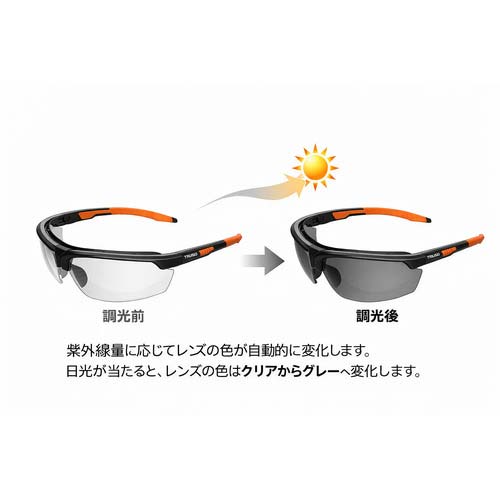 TRUSCO 【5月下旬発売予定】 調光レンズ保護メガネ TSG-8263PLの通販
