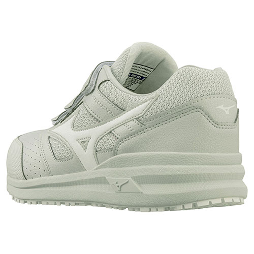 ミズノ オールマイティ LSII 22L 安全靴 ライトグレー×ホワイト 26.0 F1GA210105