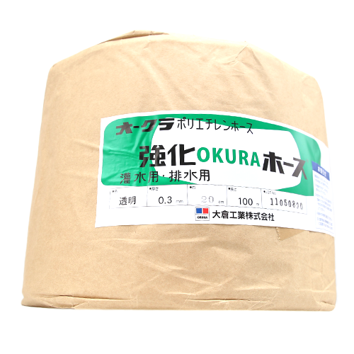 大倉工業 OKURAホース 内径100φ 0.3×折径160mm×100m巻