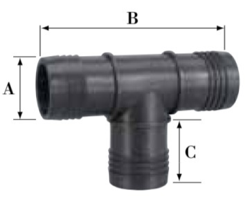 築地 ホースニップル チーズ (PP) 25mm