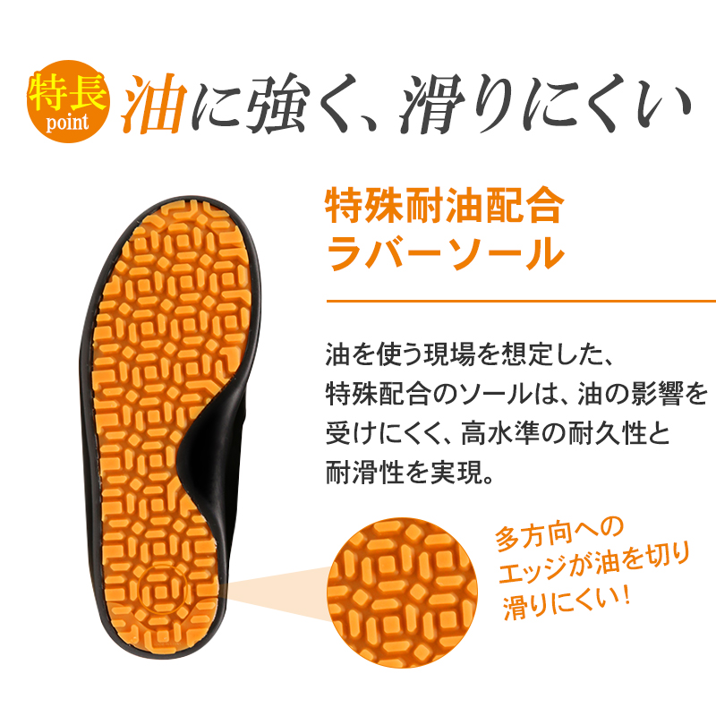 【廃番】現場市場 コックシューズ 快適 白 23.5 K-01