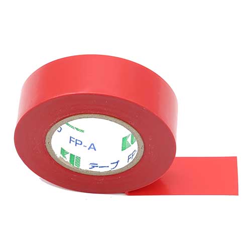 兼松 ビニールテープ 19mm×10M 赤 10巻入り IT80