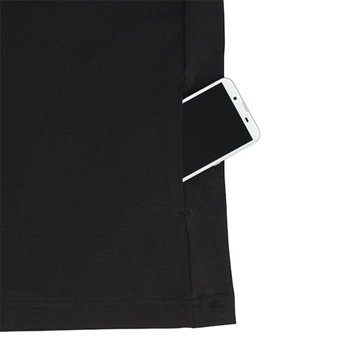 おたふく手袋 FUBAR オーバーサイズ5分袖 クールTシャツ 11.ブラックL FB-700