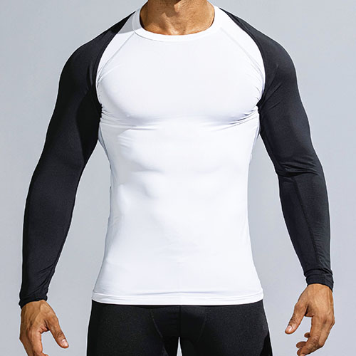 おたふく BT 冷感パワーストレッチ シュラグ(一体型アームカバー)11. ブラック L JW-636