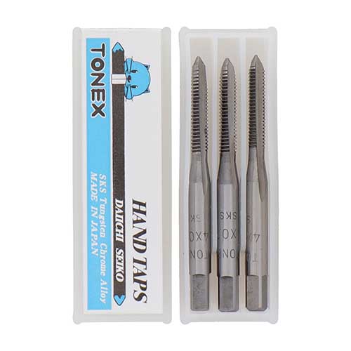 TONEX ハンドタップセット ねじ径 4mm×ピッチ0.75mm HT4S 0.75